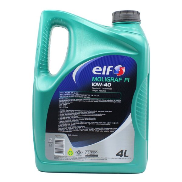Elf Moligraf F1 10W-40 4 Lt Motor Yağı