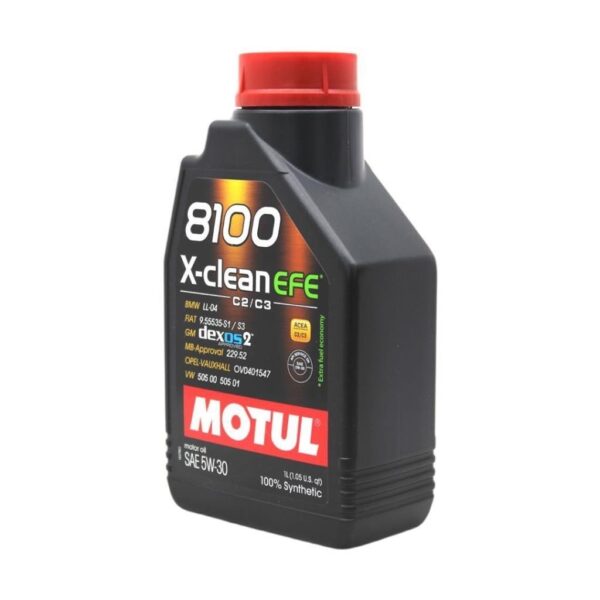 Motul 8100 X-Clean EFE 5W30 1 Lt Tam Sentetik Motor Yağı